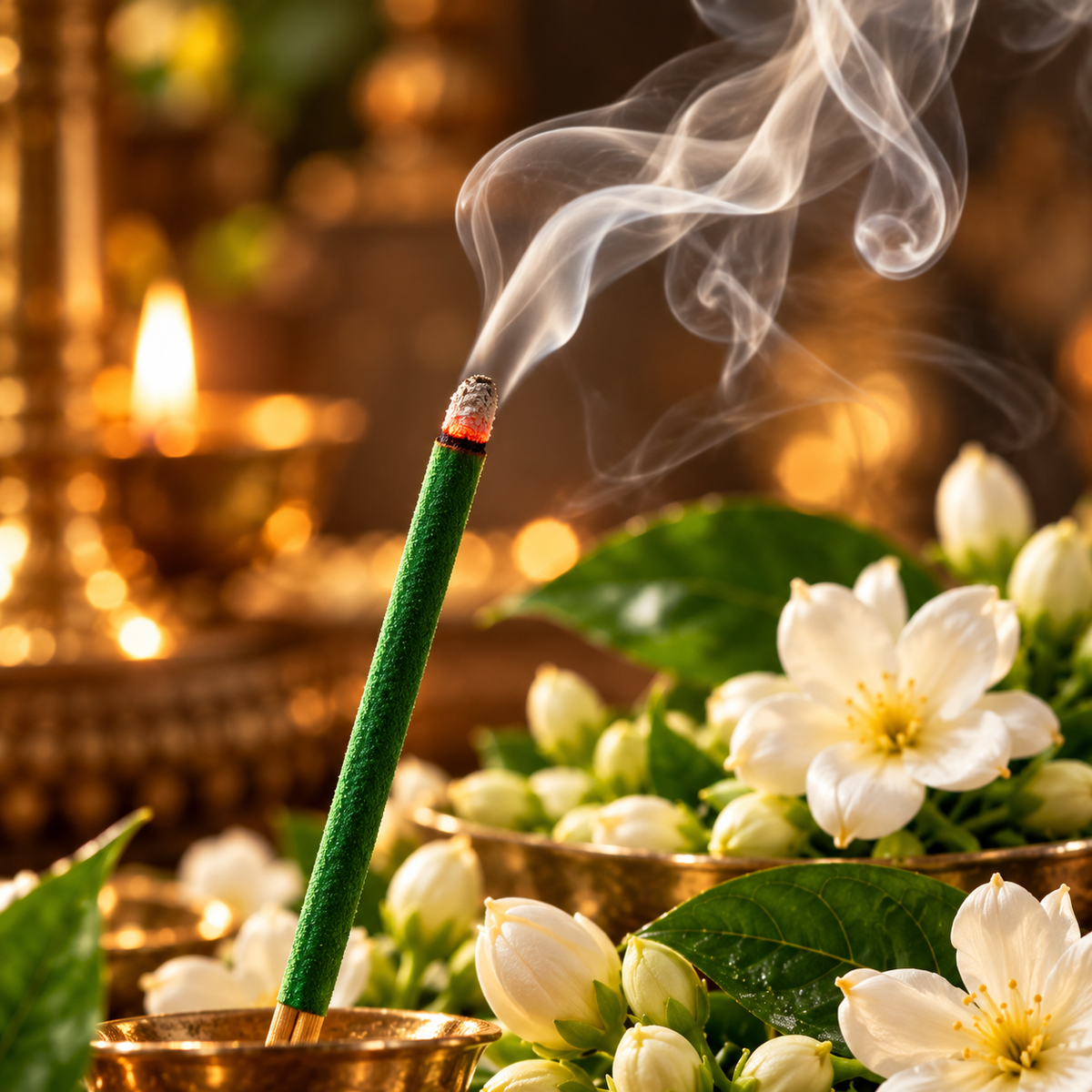 ASHOKASHI Premium Ancient Mogra Incense Sticks | Charcoal-Free | 200g